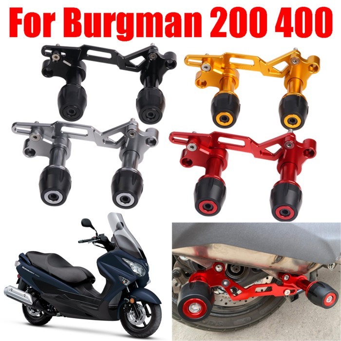 For Suzuki Burgman 200 400 AN 400 AN200 AN400 Accessories Muffler Falling Protection Exhaust Guard