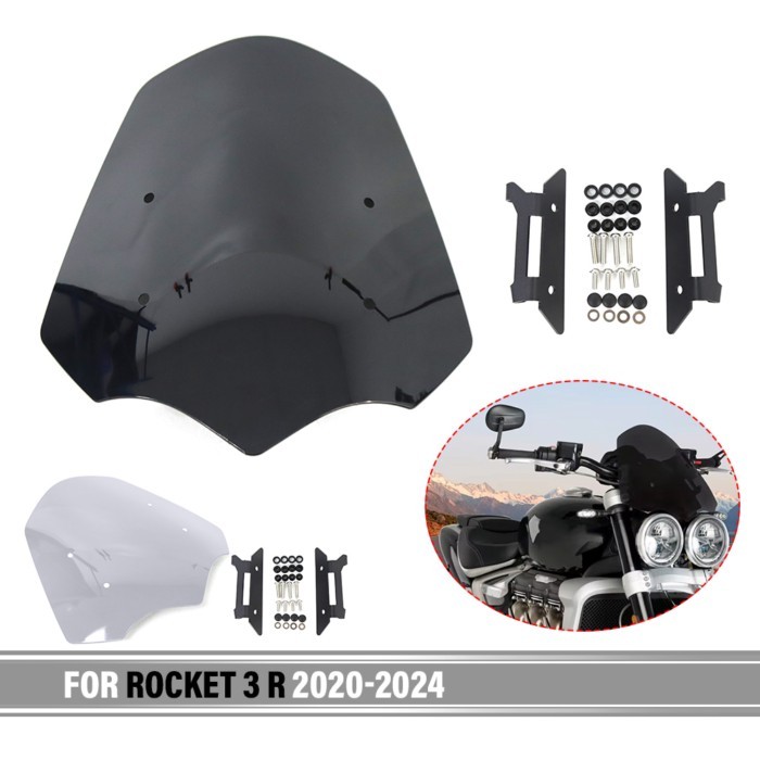 For Rocket 3 R ROCKET III STORM R 2020-2024 Motorcycle Windscreen Motorcycle Windshield Front Wind