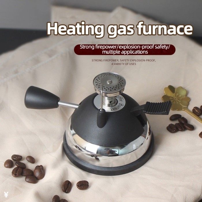 Stainless Steel Head Mini Portable Coffee Stove Mocha Pot Heating Hand Rinsing Pot Gas Stove Househ