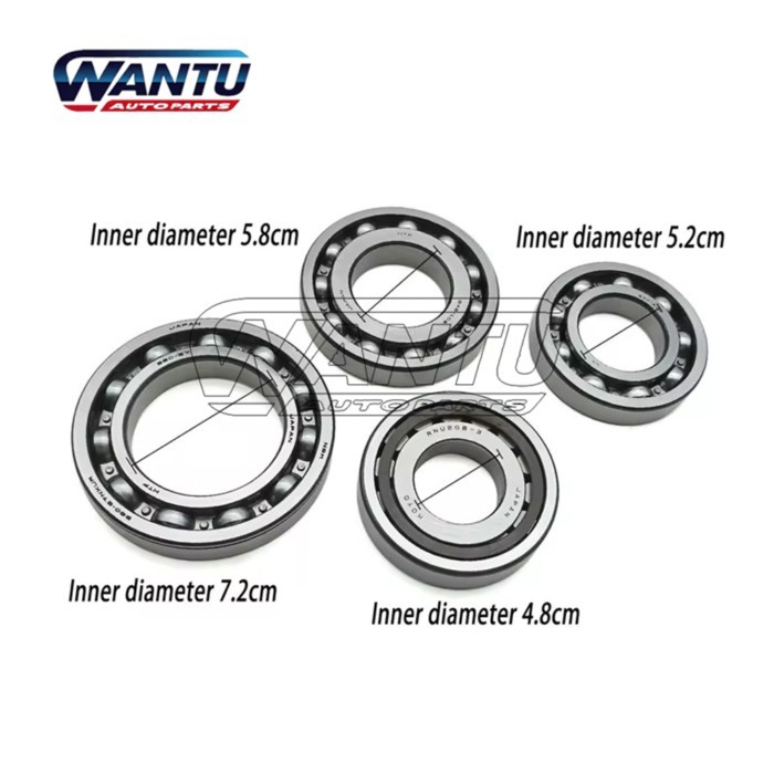 JF011E RE0F10A CVT Sprocket Bearing Kit 4 pcs for Nissan Renault Mitsubishi