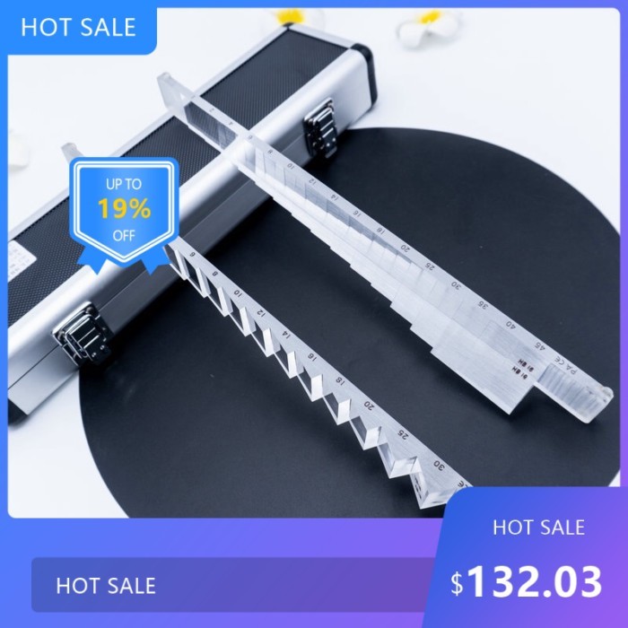 725Useful Optometry strip prism cohesion strabismus test aluminum box packaging optometry accessori