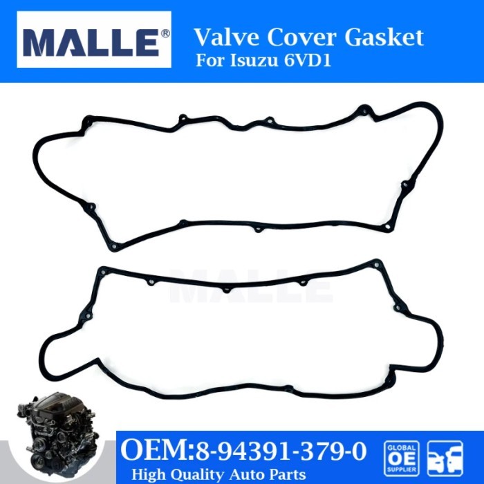2 PCS/Set Engine Valve Cover Gasket For ISUZU 6VD1 Auto Parts Car Accessories OEM 8-94391-379-0 894