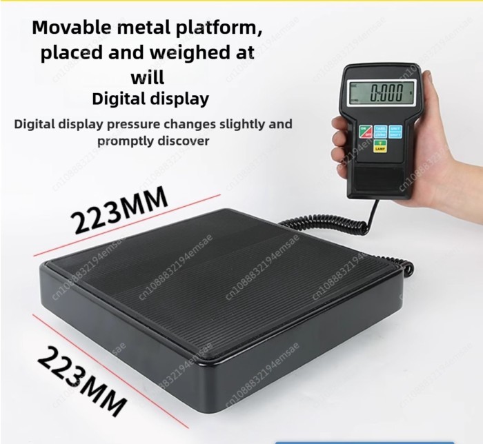 RU RCS-7040 Refrigerant Filling Scale High-precision Portable Refrigerant Freon Filling Scale