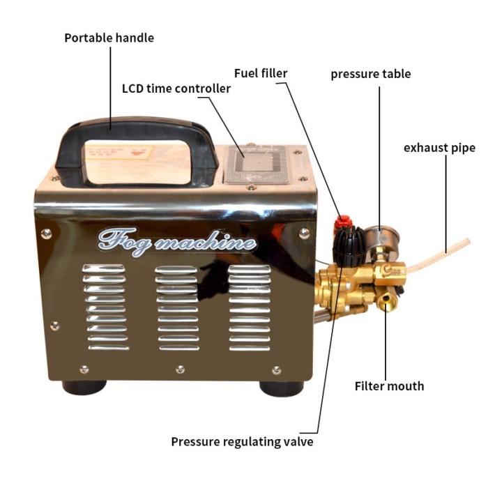 High pressure water sprayer 0.3L atomization system high pressure mist pump outdoor pavilion landsc