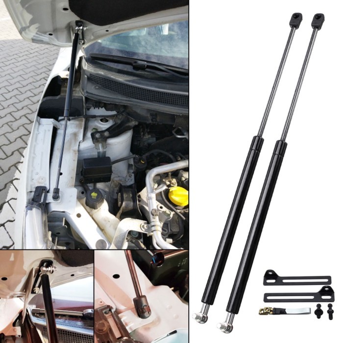 2X Car Front Engine Hood Lift Supports Props Rod Arm Gas Springs Shocks Strut For Nissan QASHQAI J1