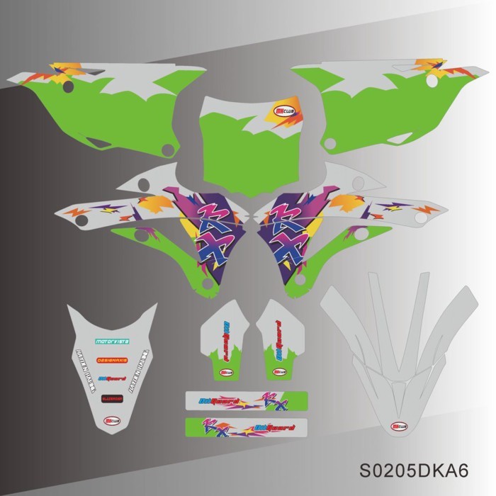 Full Graphics Decals Stickers Motorcycle Background For KAWASAKI KX85 KX100 KX 85 KX 100 2014 2015