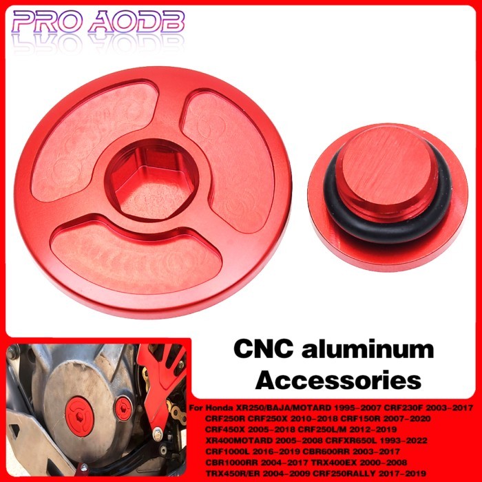 Motorcycle CNC Engine Timing Plug Cover For Honda CRF 1250R 250R 250L 250M 250X 450X XR650L 1000L 2