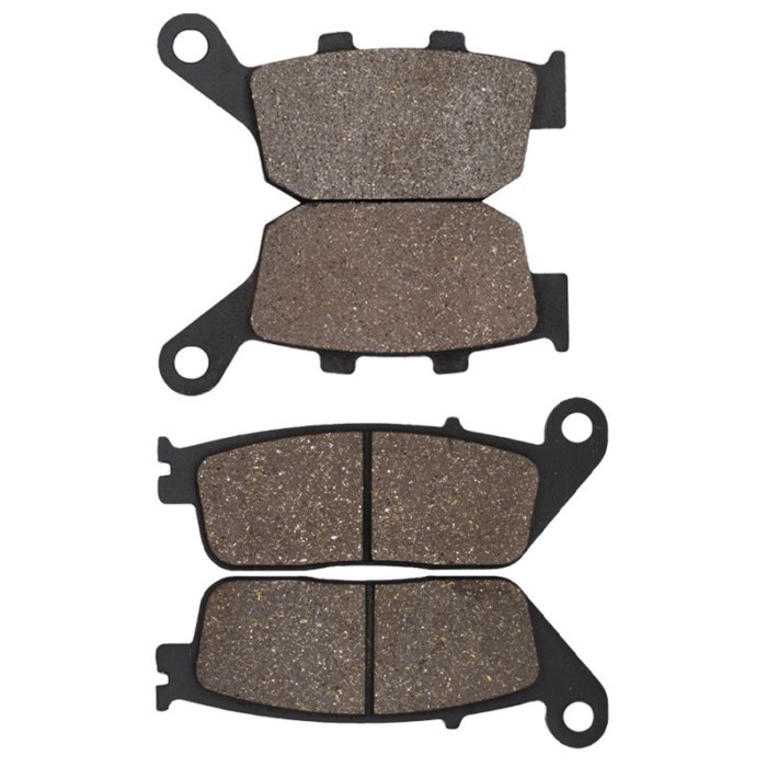 Cyleto Motorcycle Front and Rear Brake Pads for HONDA VT 250 VT250 Spada 1988 1989 1990