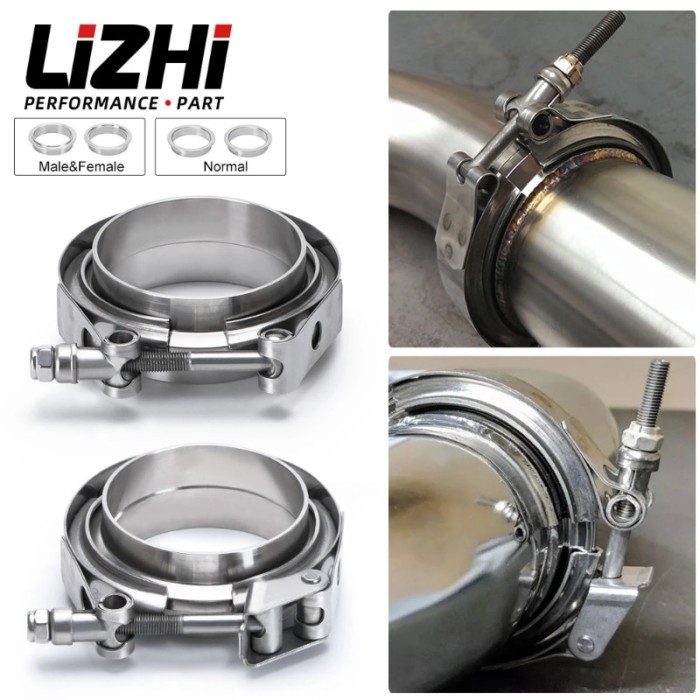 2" 2.5" 3" 3.5" 4" Stainless Steel Car V-band Male Female Exhaust Flange Vband Clamps V band Clamp