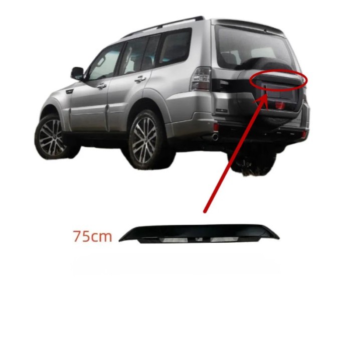 1 Pcs Spare Tire Black Cover for Shogun 2014-2020 for Pajero V93 V95 V97 Tail Door Board for Monter