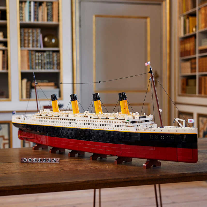 เข้ากันได้กับ LEGO Kk8998 Titanic 82996 Ship 77000 Assembly 99023 Building Block Toy 68036