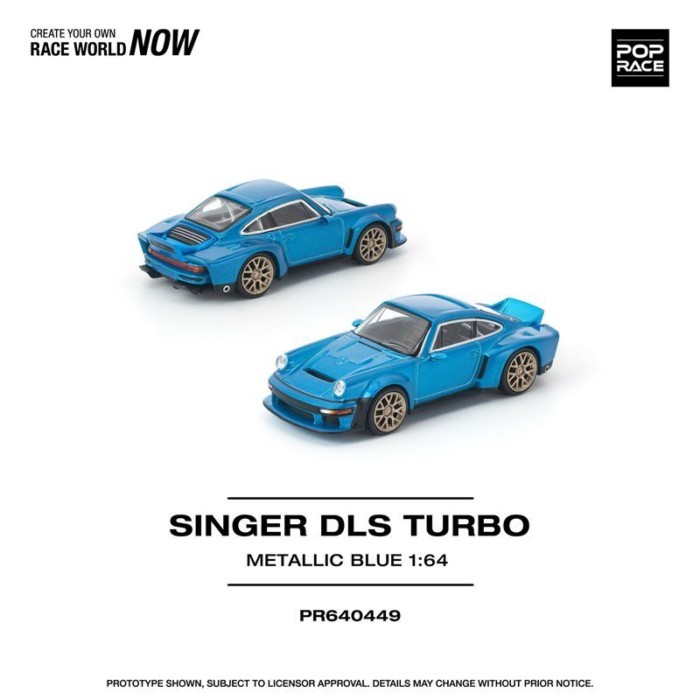 Pop Race 1: 64 Pop Race Singer 911 DLS Turbo 964 โมเดลรถโลหะผสม