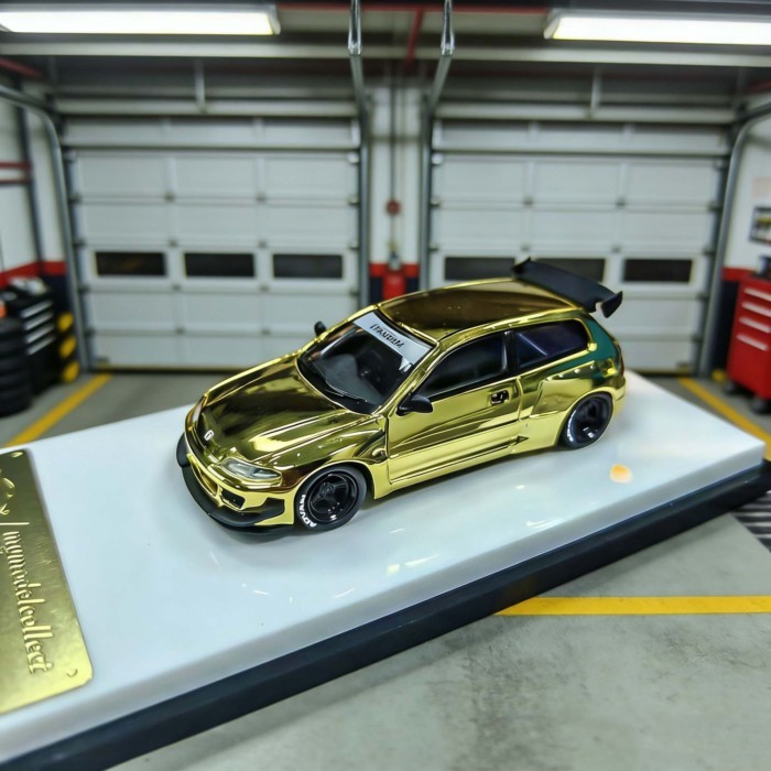 1: 64 MC Honda Civic EG6 (Honda Civic EG6) โมเดลรถโลหะผสม Rocket Rabbit