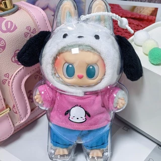 [สต๊อกสินค้าในพื้นที่] 3PCS LABUBU THE MONSTERS Sanrio Character Series ตุ๊กตาตุ๊กตา HD Clear Case Dust-proof Protective Case Acrylic Storage Box Doll Pendant Accessories (NO DOLL)