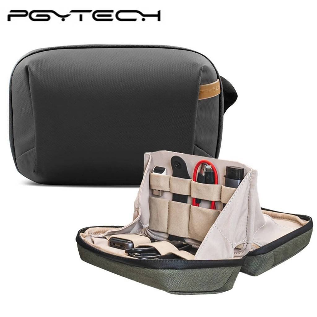 PGYTECH Tech Pouch Organizer Bag กันน้ํา Small Electronics Tech Organizer Pouch สําหรับสายเคเบิล, แบ