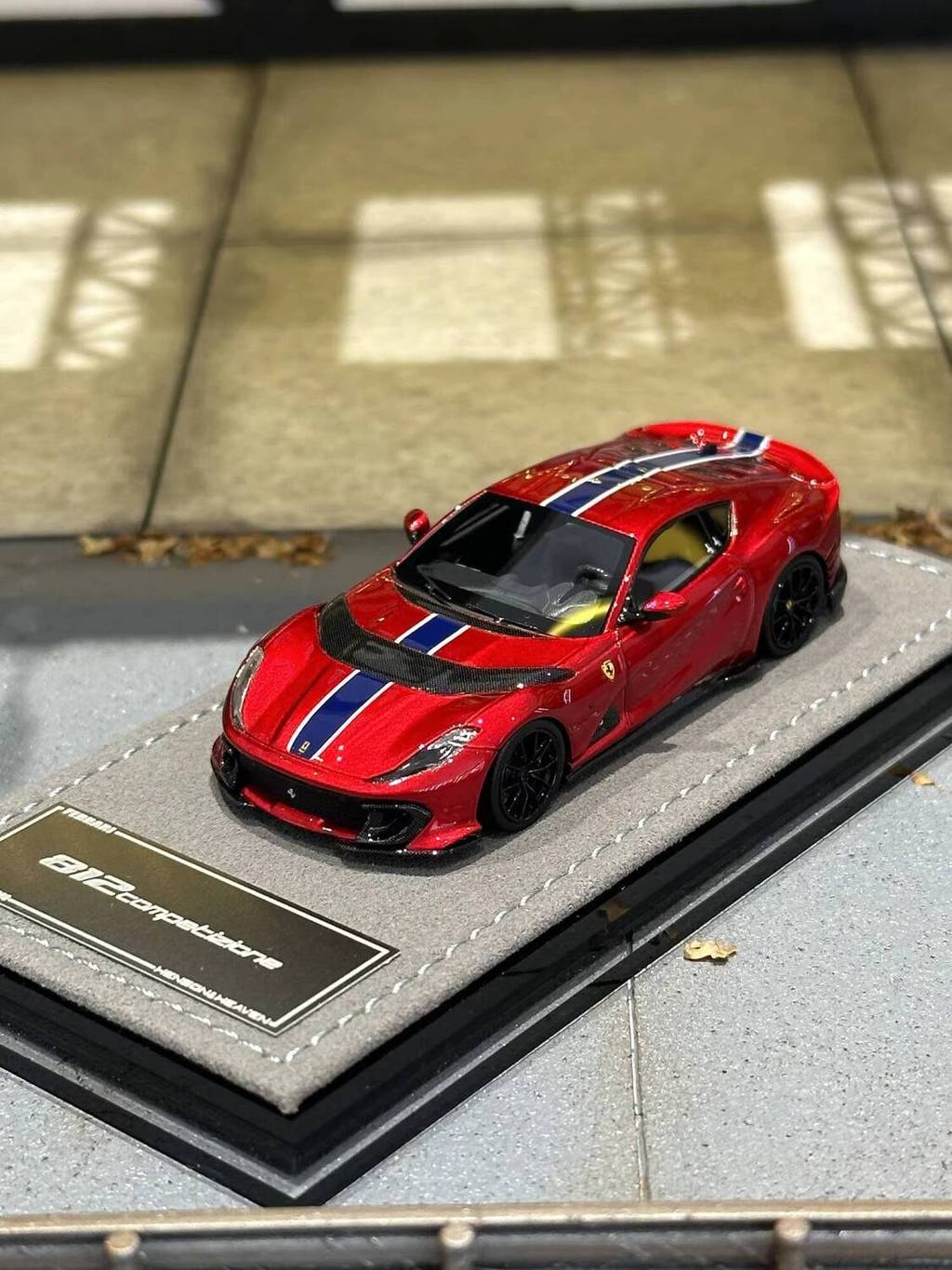 HH 1/64 Ferrari 812C f1 โมเดลรถเรซิ่นสีแดง