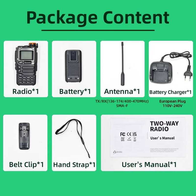 ▥  UV K5 8 Walkie Talkie แบบพกพา Am Fm วิทยุสองทาง Commutator Station สมัครเล่นชุดไร้ส