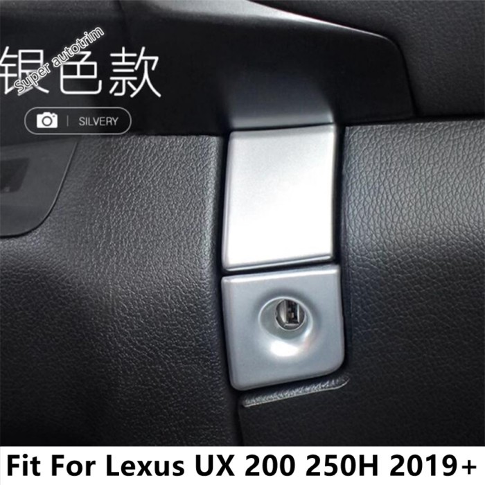 Car Co-pilot Glove Box Button Switch Decorative Sequins Cover Trim For Lexus UX 200 250H 2019 - 202