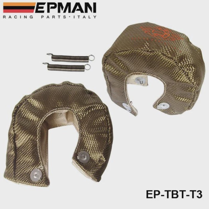 EPMAN Racing T3 Titanium Turbo Blanket Heat Shield Barrier 1,800 Degree Temp Rating EP-TBT-T3