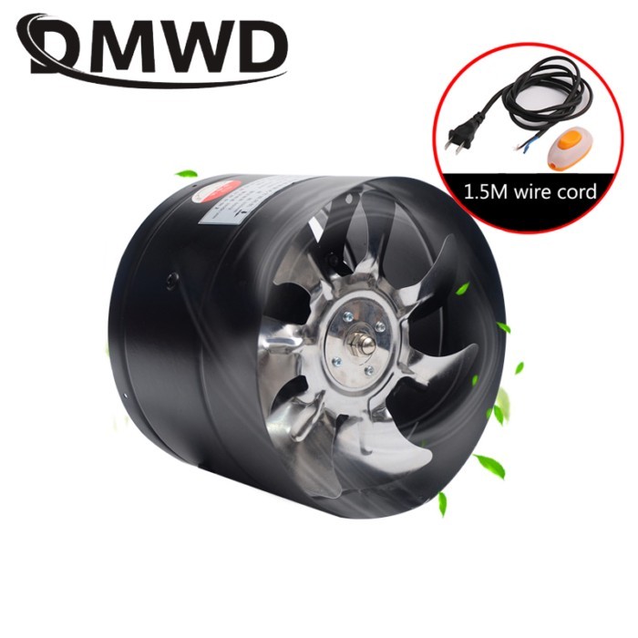 8 Inch Pipe Exhaust Fan 8" Duct Ceiling Air Ventilation Blower Inline Booster 200mm Window Exhauste