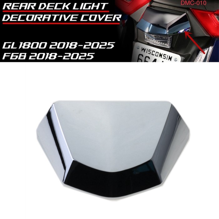 GL1800 Motorcycle Rear License Plate lamp Decorative Cover For Honda GoldWing GL1800 / F6B 2018-202