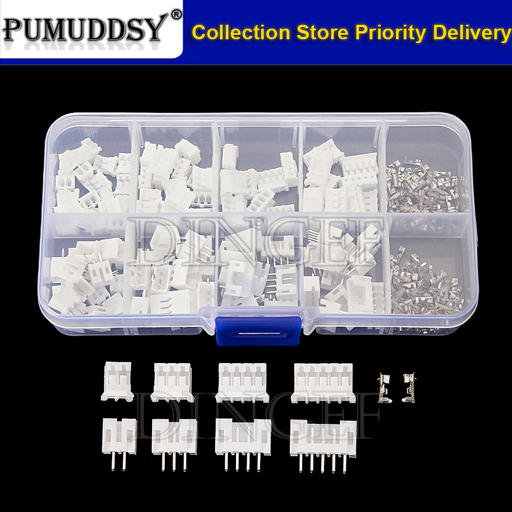 320pcs PH2.0 2p 3p 4p 5 pin 2.0mm Pitch Terminal Kit/Housing/Pin Header JST Connector Wire Adaptor P