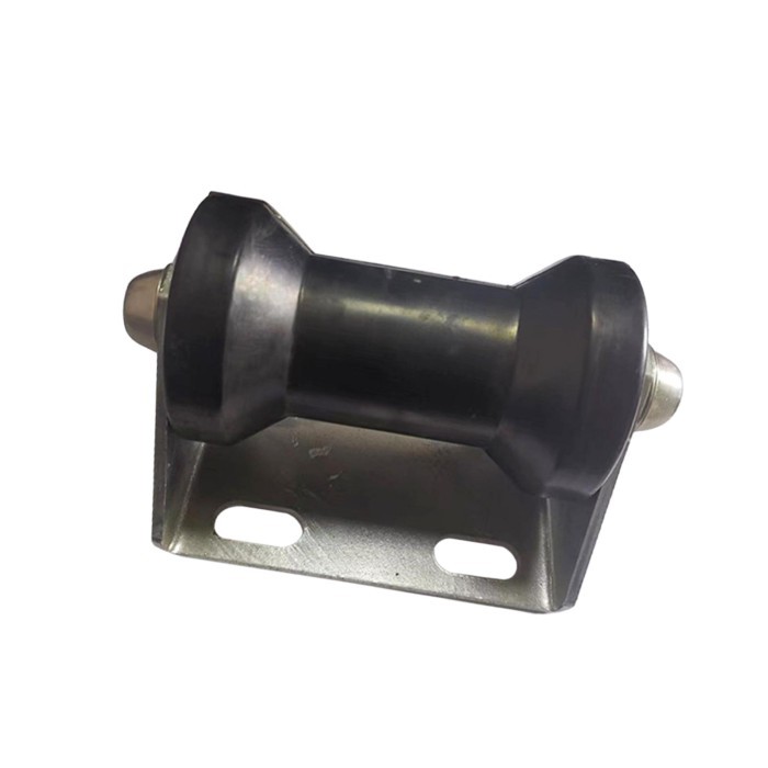 Boat Trailer Roller Bracket Heavy Duty 4'' Rubber Roller Sturdy Roller Assembly for Speedboat Trail