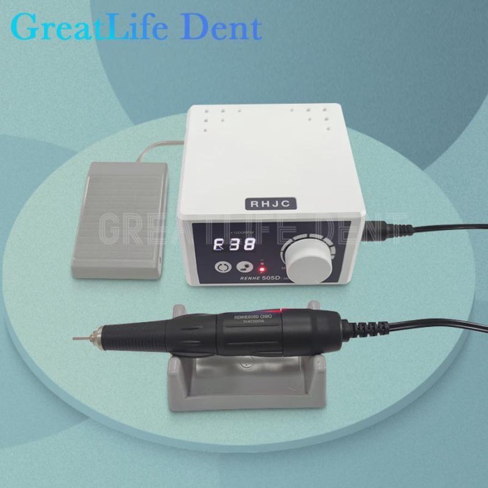 GreatLife Dent Renhe 505D 38k 80W 38000RPM Dental Nail Drill Jewelry Drills Polisher Machine High S
