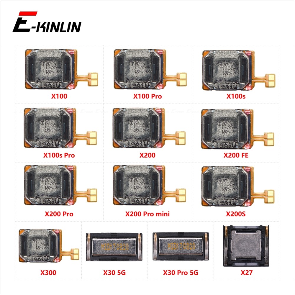 Top Ear Speaker Receiver Earpieces Flex Cable สําหรับ Vivo X100 Pro X100s X200 FE mini X200S X300 X3