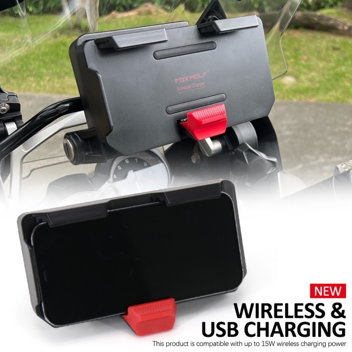 For BMW R1250GS ADV Wireless Charge Mobile Phone Navigation Bracket R 1250 GS R1250 GS Motorcycle W