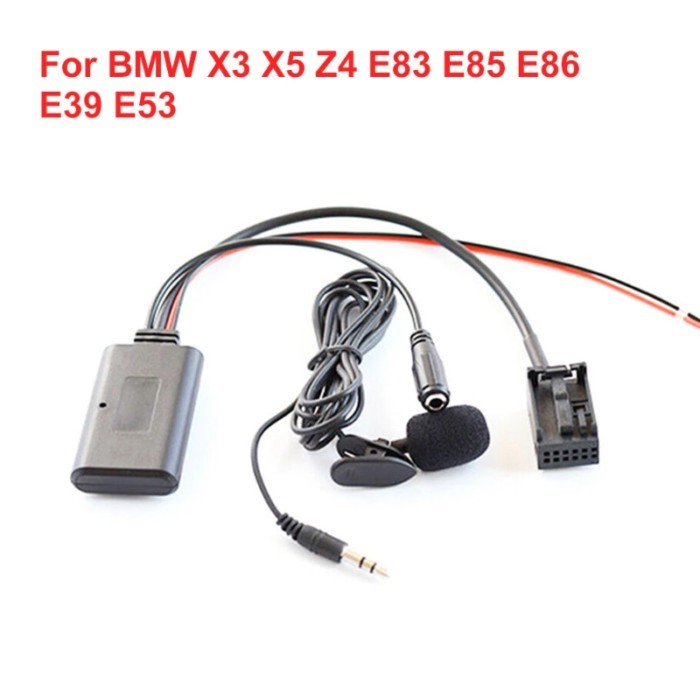 12V Car Bluetooth 5.0 Audio Cable Adapter MIC For BMW X3 X5 Z4 E83 E85 E86 E39 E53 AUTO Accessories