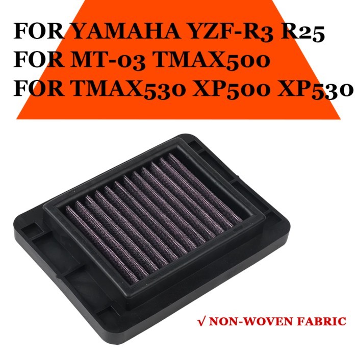Motorcycle Air Filter Element For YAMAHA YZF-R3 YZF-R25 YZFR3 YZFR25 MT-03 MT03 TMAX530 TMAX500 TMA