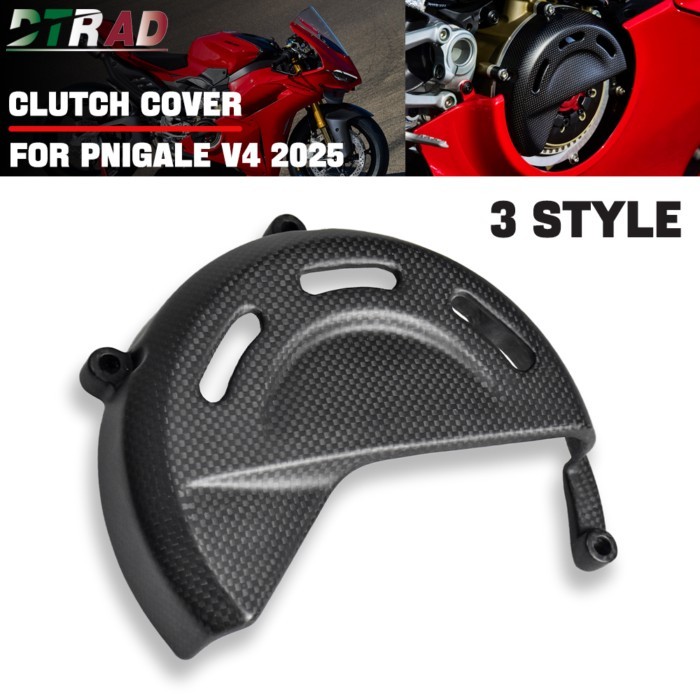 For DUCATI Panigale V4 V4S V4R 2025 Motorcycle Carbon Fiber Dry Clutch Cover Right Side Engine Case