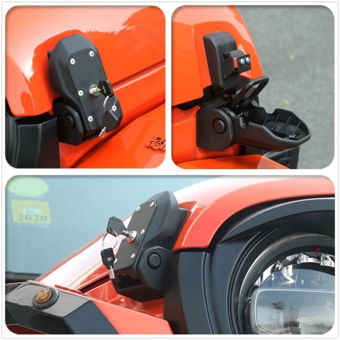 Anti-theft Hood Latches Catch Kit For 2018-2023 Jeep Wrangler JL JLU 4XE Rubicon Sahara Gladiator J