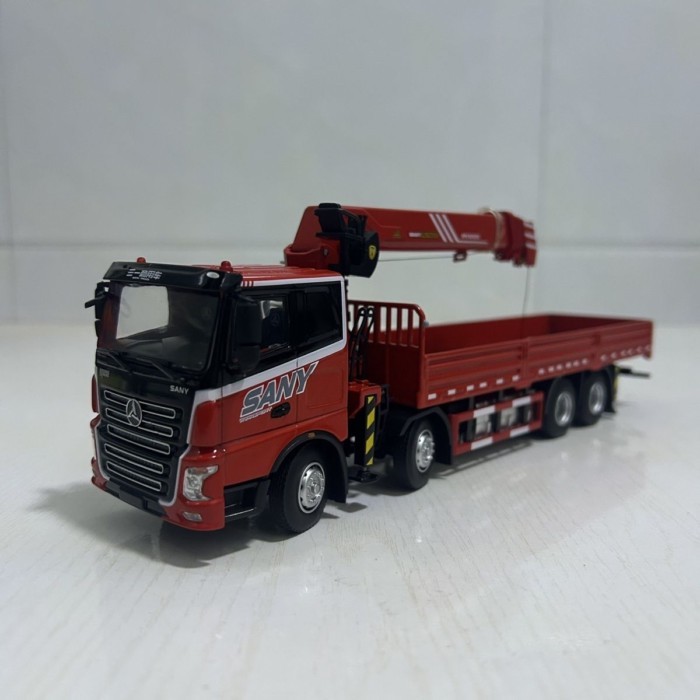 คลังสินค้าพร้อม 1: 43 SANY 31 Palfiger SPS3000 พร้อม Car Crane Crane Alloy Truck Model