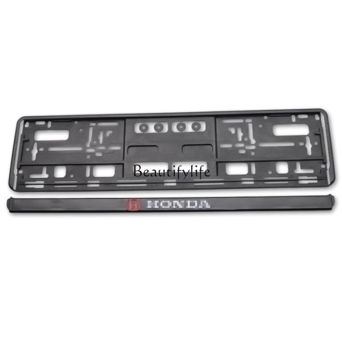 European standard plastic license plate frame printed LOGO license plate frame ABS + PP material