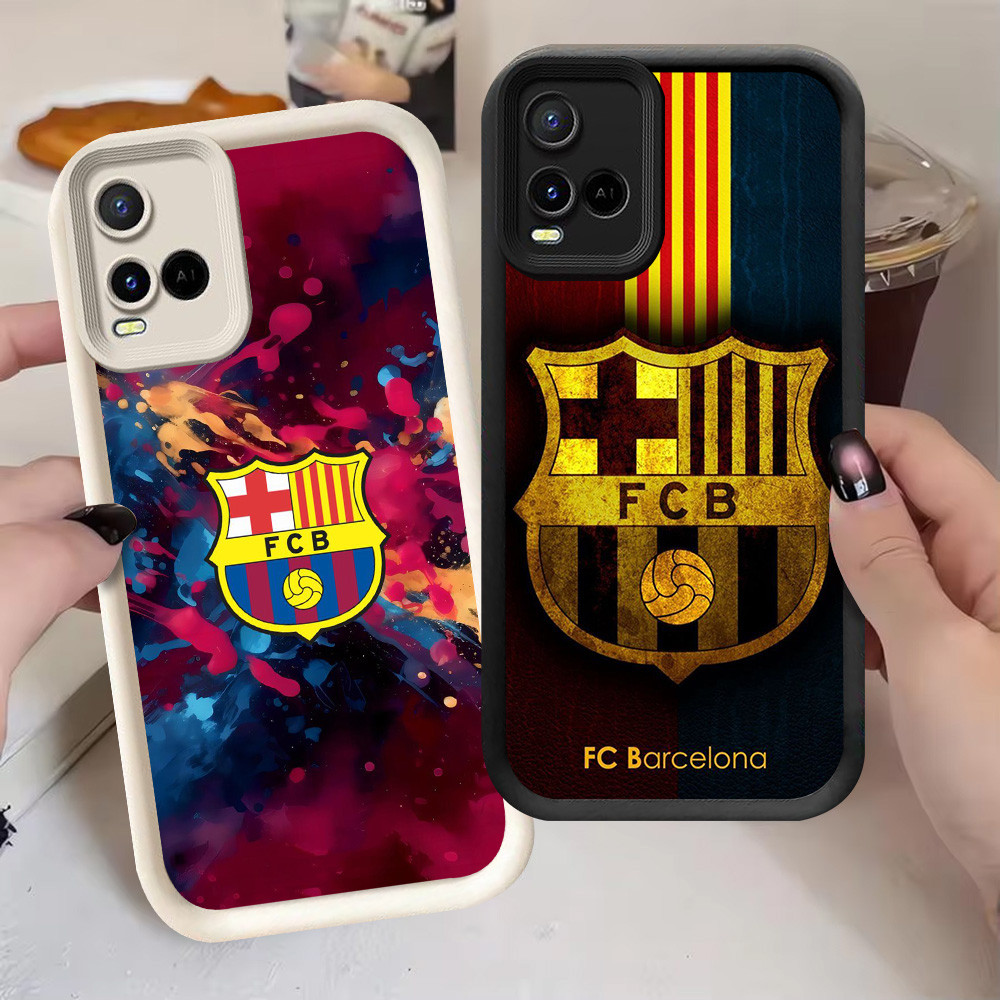 G-26 Barcelona Casing สําหรับ VIVO Y21s Y33t Y21 Y21e Y21t Y33s V20 Pro สีดําและสีขาว
