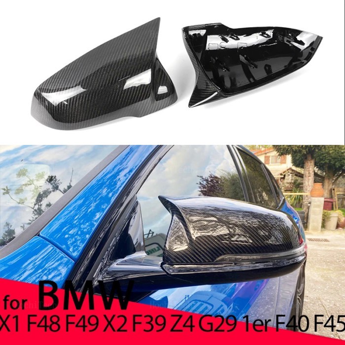 High Quality Real Carbon M Style Side Mirror Cover Cap Trim For BMW F44 F40 Z4 G29 X1 F48 F49 X2 F3