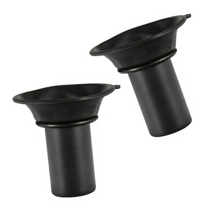 2Pcs Black Motorcycle Carburetor Vacuum Piston Diaphragm Membrane Plunger Fit for Honda VT500 VT500