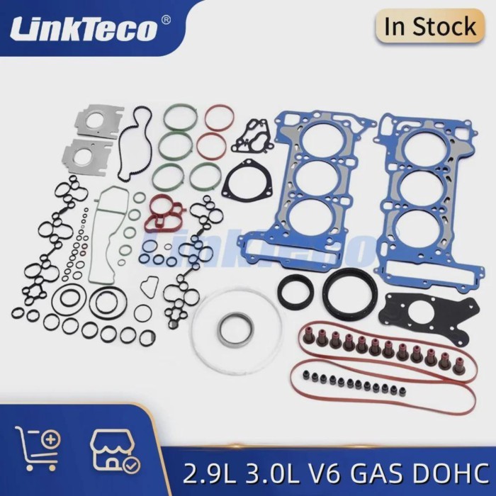 Engine Parts Full Gasket Seal Set Fits 2.9 3.0 L V6 EA839 MCX DLZA DCBE For AUDI BENTLEY PORSCHE 9Y
