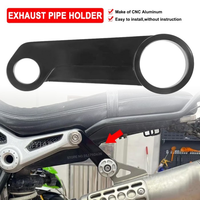 Motorcycle Exhaust Pipe Holder Bracket For BMW R nine T R9T Scrambler High Exhaust System Connectin