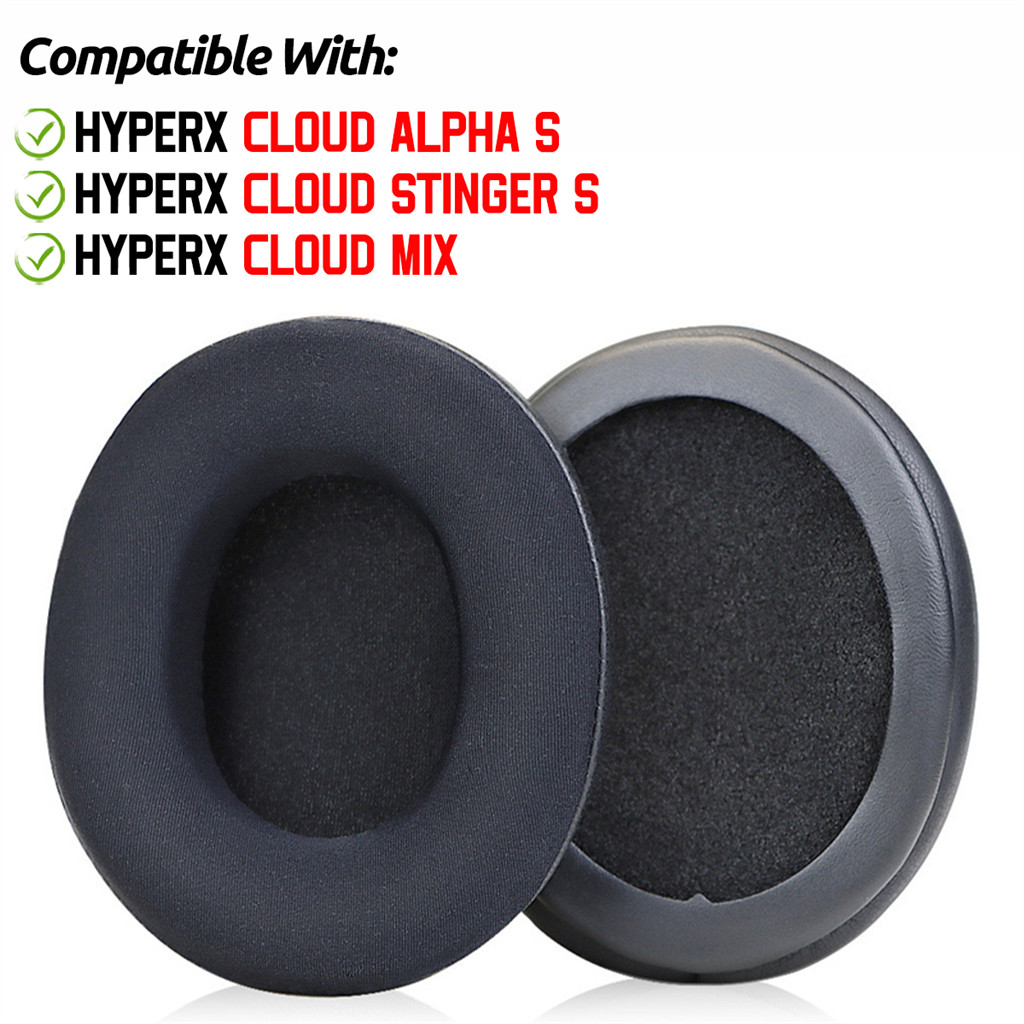 สําหรับ HyperX Cloud Stinger S / Alpha S / Mix หูฟังเจลทําความเย็นแผ่นรองหูฟังฟองน้ําชุดหูฟัง Earmuffs เปลี่ยนฝาครอบ