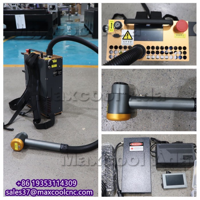 Fast Delivery 200W Battery Backpack Pulse Laser Cleaning Machine Laser Cleaning Metal Rust Machine