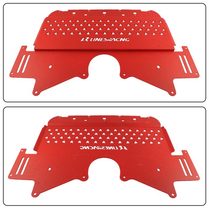 Aluminum LR Oil Cooler Skid Plate For BMW G8X M2 G87/M3 G80/M4 G82 2021-2024 S58 Engine powered G S