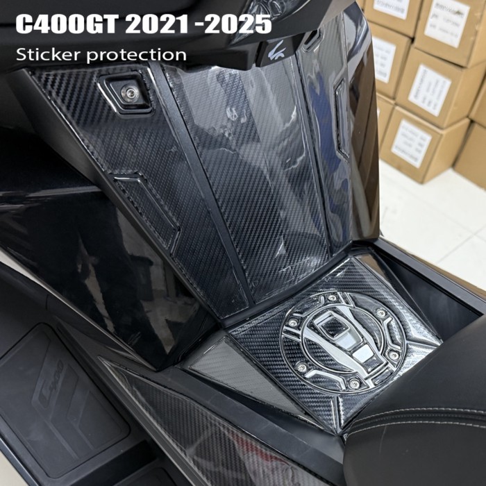 C400GT 2025 Motorcycle Accessories 3D Epoxy Sticker Protection Fuel Tank Pad Sticker for C400 GT C4