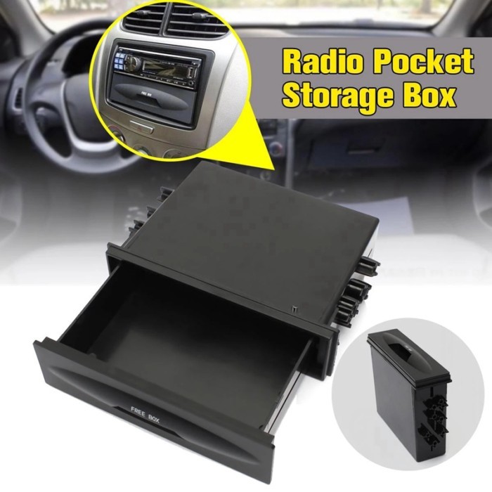 Universal Car Storage Box CX-38 Single Layer Auto Single Din Dash Radio Installation Pocket-Kit 177