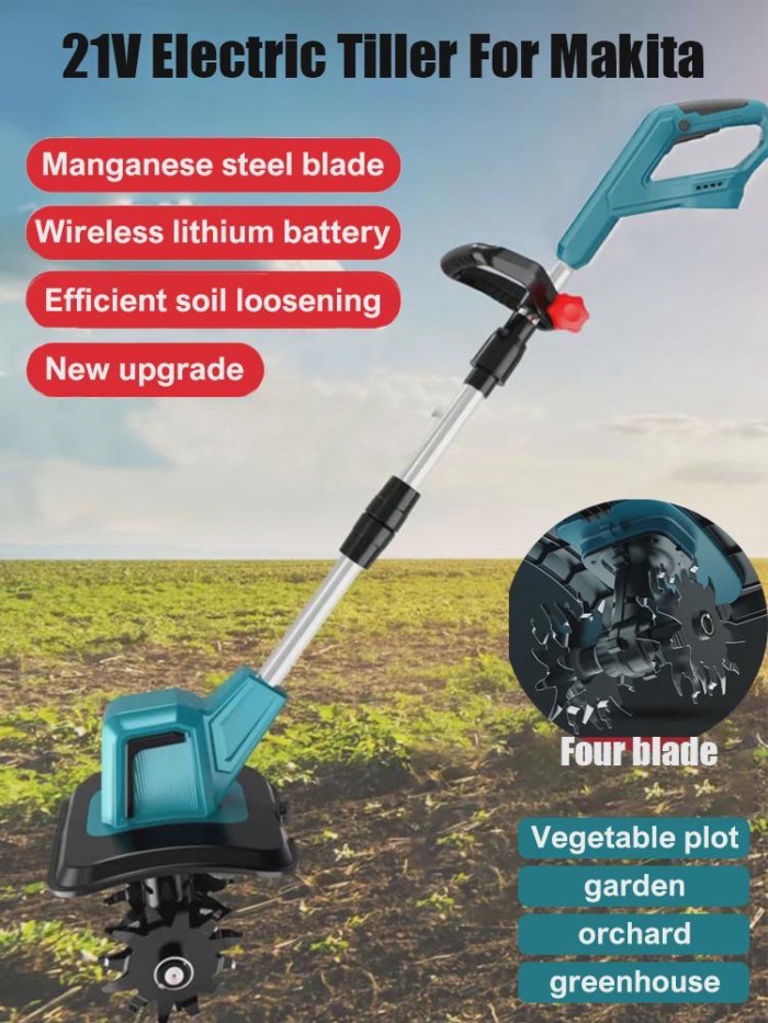 New Garden Soil Loosening Machine, Micro Tillage Machine, Agricultural Soil Turning Machine, Electr