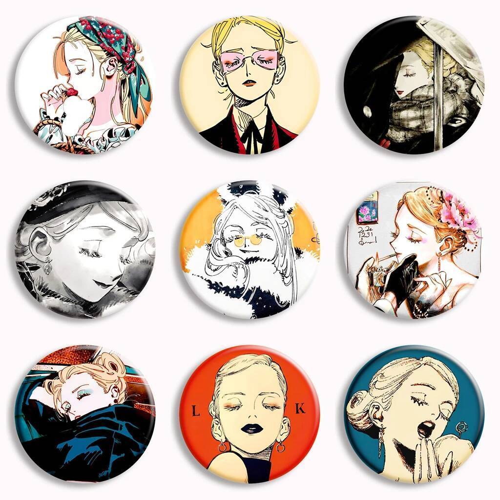Emma Manga Veil อะนิเมะปุ่มนุ่ม Pin การ์ตูนเข็มกลัด Badge กระเป๋าอุปกรณ์เสริม Decor แฟน ๆ รวบรวม