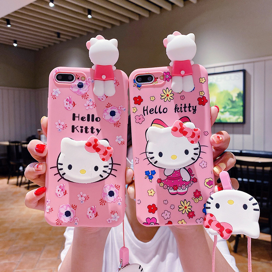 Sanrio 3D Kittyการ์ตูนที่วางโทรศัพท์สําหรับHuawei Nova 13 14i 14 13i 11i 12 12S 12i 11 10Z 10 SE Pro
