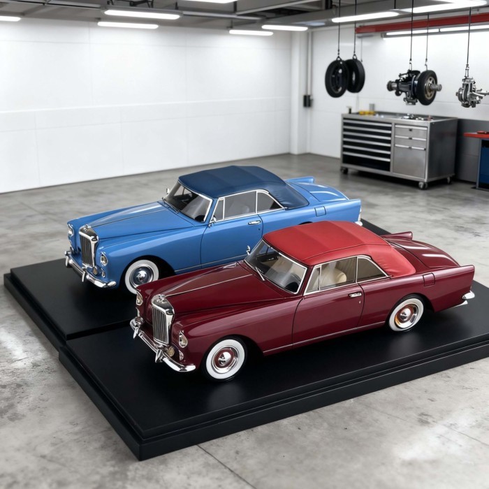 Esval 1/43利 S2 Bendley S2 Contiental Park Ward 1962 树